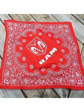 Dodge Ram Trucks Bandana Biker Handkerchief 20x20"